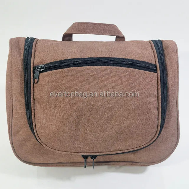 Eco Friendly polyester Canvas Zipper Pouch Natural Recycled RPET Linen Makeup Cosmetic Bag Wholesale