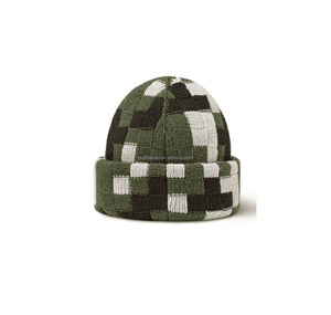 Winter Outfit Pure <strong>Wool</strong> Embroidered Luxury Damier Hats New with Tags Original Warm Snow Ski Damoflage <strong>Beanie</strong> Knit Grey <strong>Beanie</strong> - Product Image 4