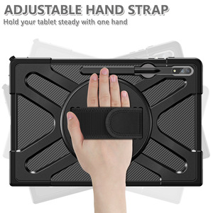 Funda con soporte giratorio de 360 grados en la parte posterior y correa para las manos para la tableta <span class=keywords><strong>Samsung</strong></span> Galaxy Tab <span class=keywords><strong>S8</strong></span> Ultra <span class=keywords><strong>5G</strong></span> de 14.6 pulgadas SM-X900/X906 2022 - Product Image 6