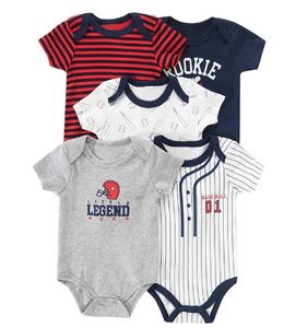 Lot de 5 Bodys Bébé Manches Courtes 100% Coton Doux pour Nouveau-nés Garçons Filles Vêtements - Product Image 3