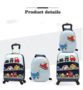 18 pollici simpatici cartoni animati per bambini, borsa da viaggio leggera, stampata in 3D, Set di <span class=keywords><strong>valigie</strong></span> da viaggio con immagine personalizzata per bambini - Product Image 2