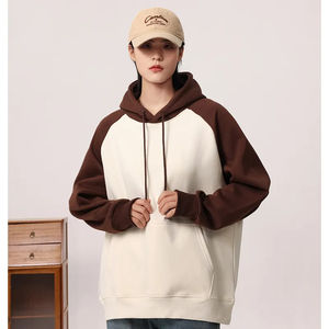 เสื้อฮู้ดดี้ผู้ชายแบบสั่งทำพิเศษ ปักลาย ตกแต่งสีสันเข้ากัน ผ้าฟลีซเนื้อหนา 360GSM ซับในผ้าฝ้ายอย่างดี แขนเสื้อแบบแร็กแลน ทรงโอเวอร์ไซส์ สำหรับฤดูใบไม้ร่วง - Product Image 5