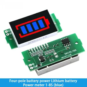 1-8S 1S/2S/3S/4S Single 3.7V Lithium Capacity Indicator 4.2V Display Electric Vehicle <b>Battery</b> Power <b>Tester</b> Li-ion D417 - Product Image 5
