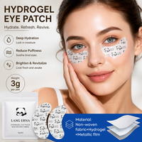 Patchs de gel hydrogel naturels pour les yeux à la vitamine E et à l'acide citrique pour réduire les poches sous les yeux, éclaircir et revitaliser