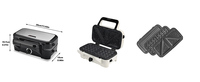 Appareil à sandwich électrique multifonctionnel 3 en 1 portable et détachable à 8 tranches triangulaires