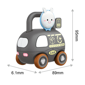 Ensemble de 8 mini-véhicules de dessin animé QS Educational <span class=keywords><strong>pour</strong></span> enfants avec roues libres, jouet éducatif <span class=keywords><strong>pour</strong></span> le comptage des nombres et l'apprentissage des <span class=keywords><strong>chiffres</strong></span> - Product Image 6