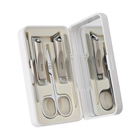 Offre Spéciale – Kit de Manucure Portable Personnalisable avec Logo, Cure-Oreilles, Coupe-Ongles Oblique, Lime à Ongles et Boîte Miroir