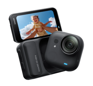 กล้องแอคชั่น Insta360 GO Ultra รุ่นเรือธง ขนาดพกพา ถ่ายวิดีโอ 4K ดีไซน์กันน้ำ เหมาะสำหรับ Vlog ปั่นจักรยาน วิ่ง ดำน้ำ และถ่ายภาพครอบครัว - Product Image 1
