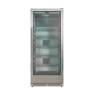 Temperatura E Controle De Umidade Aço Inoxidável Custom Display Cabinet Beef Dry Aging Meat Refrigerator