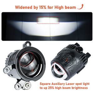 Proyector de Luz Láser Zde20 de 12V, Blanco 6000K, 100W, 24000Lm, Lente de 2.0 Pulgadas, Bi-LED para Auto, <span class=keywords><strong>Toyota</strong></span> Axio, Luz Antiniebla, IP67 - Product Image 5