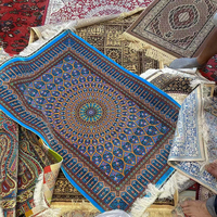 Tapis de Sol Grande Taille Style Turc Moyen-Orient en Tissu Polyester pour Décoration d'Intérieur