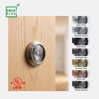 Porte-œil de porte moderne en laiton ignifuge homologué UL Doorplus, grand angle 180 degrés, pour hôtel et appartement