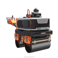 Rouleau compresseur vibrant à double tambour Dynapac YSW080H, moteur diesel Changfa, 4 tonnes, 55 Hz, 5,68 kW, amplitude de vibration de 0,5 mm, 18 KN