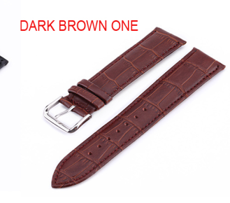 Marrone scuro con fibbia ad ardiglione