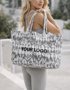Extra <b>Large</b> Cotton Shopping Tote <b>Bag</b> Organic Tie Dye Yoga Tote <b>Bag</b> Light Weight Canvas Grocery <b>Bag</b> for Women - Product Image 1