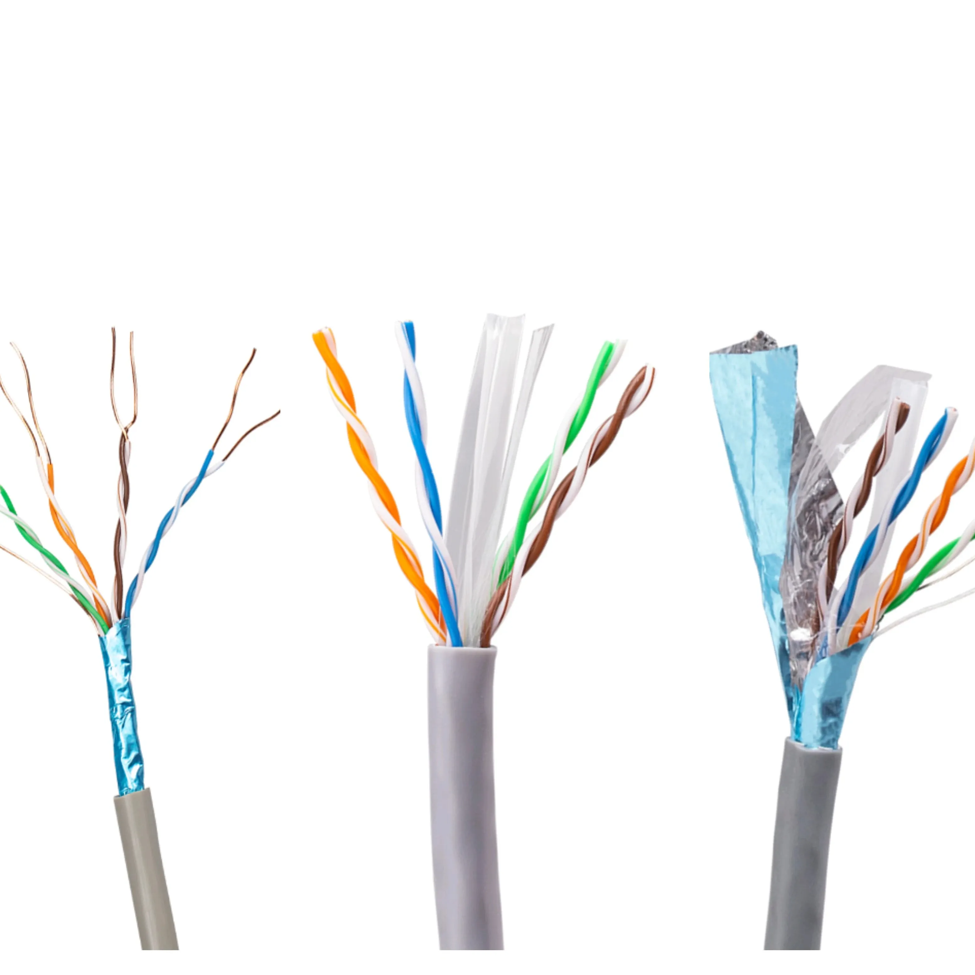 كمبيوتر lan 1000 قدم 23 24awg ftp utr cmr غير المحمي ، لفة سلك النحاس cat 5 6 cat6 cat5