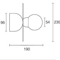 Applique murale moderne et simple pour intérieur, luminaire pour couloir, escalier, chambre à coucher, éclairage de plafond, luminaire LED doré, boule de verre