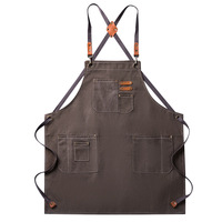 Tablier de cuisine en toile de style japonais, personnalisé avec logo imprimé, réutilisable, écologique, imperméable, lavable et durable, pour la cuisson