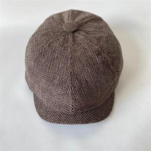 Chapeau octogonal classique à chevrons hommes femmes gavroche britannique rétro élastique casquettes pointues vente en gros - Product Image 6