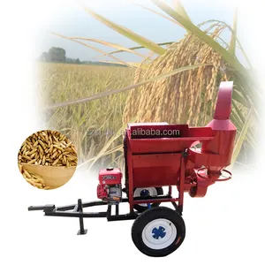 Mini Paddy Rice Thresher Mesin Perontok Padi Wheat Sheller Thresher