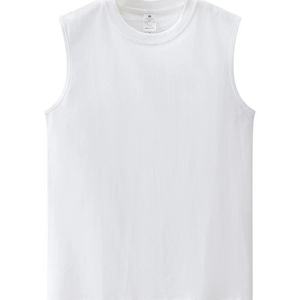 2023 <span class=keywords><strong>canottiera</strong></span> sportiva estiva da <span class=keywords><strong>uomo</strong></span> senza maniche in <span class=keywords><strong>cotone</strong></span> bianco <span class=keywords><strong>canottiera</strong></span> tinta unita <span class=keywords><strong>canottiera</strong></span> ampia con Design in bianco - Product Image 5