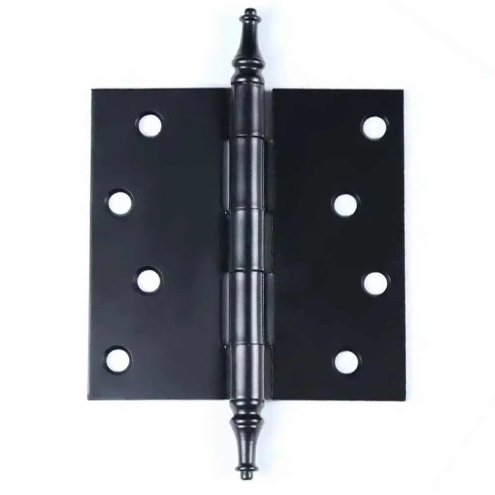 4inch Black Coat Furniture Cabinet Hinges Inner and Outer Door Hardware Flush Hinge Heavy Duty Butterfly Hinge