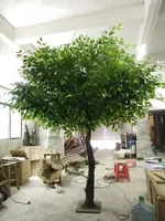 Dekorative Künstliche Ficus-Bäume für Innen- und Außenbereich, Einkaufszentren, Hotels und Gartendekoration