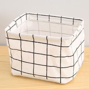 HOT sale home Storage Basket Foldable Woven And Cotton Folding Geometry Storage Basket