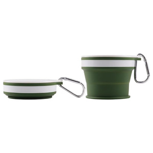 Mug à café pliable en silicone réutilisable de poche, imprimé sur mesure, pour l'extérieur - Product Image 1