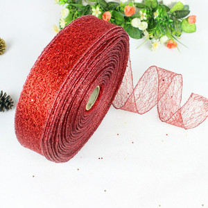 Cinta de Navidad de 2 m con Adornos de Bolas de Confeti Rojas para Decoración de Árboles - Product Image 5