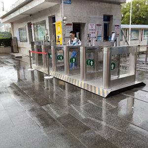 Porte d'oscillation de câblage libre avec la porte facile mobile de tourniquet d'installation d'empattement d'acier inoxydable - Product Image 4