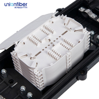 Boîtier de raccordement optique en ligne 96 fibres en ABS pour PC, 2 entrées 2 sorties, pour réseaux FTTH