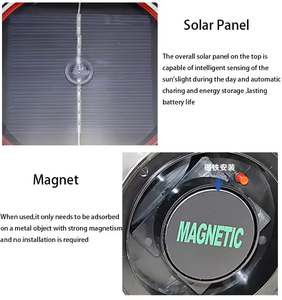 Luz de Advertencia de Tráfico LED Solar, Luz Estroboscópica Intermitente, <span class=keywords><strong>Baliza</strong></span> Solar para Vehículos, Farola Solar - Product Image 5