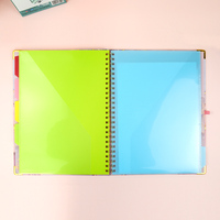 Fabricante, calendario de mesa, diseño personalizado, carpeta de archivos duradera de PVC, suministros para pequeñas empresas, borad de Clip personalizado
