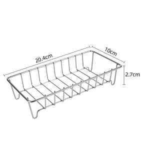 Modern Corner Minimalist <b>INS</b> Style Zinc Alloy Free Perforated Bathroom <b>Kitchen</b> Storage Rack with Drain - Product Image 3