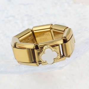 Pulsera de cadena de moda con dijes italianos, estilo europeo-americano, superventas, módulo italiano DIY, anillo elástico, montaje sin costuras - Product Image 6