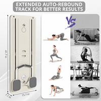 Papan Reformer Pilates ABS Tahan Lama - Papan Geser Multifungsi Lipat Portabel yang Dapat Disesuaikan untuk Penggunaan di Rumah