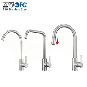High-end 316I Sus 316 in acciaio inox rubinetto da <span class=keywords><strong>cucina</strong></span> spazzolato nichel miscelatore a discesa - Product Image 1