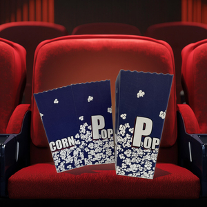 Gobelet en papier jetable à paroi simple pour popcorn, chaud ou froid, avec logo, emballage pour cinéma - Product Image 2