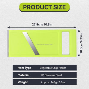 Affettatrice per Verdure Manuale, Taglia Patate per Patatine, Taglia Verdure per Patatine Fritte, Tritatutto per Patate, Carote, Verdure, Zucchine - Product Image 3