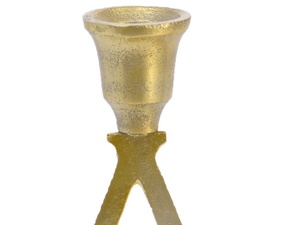 Candelabros navideños de metal hechos a mano, Juego de 3 soportes de aluminio para decoración del hogar - Product Image 3