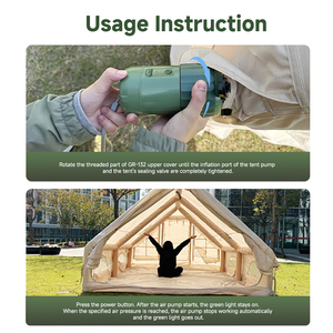 GR-132 Rechargeable Lithium Battery Air Pump 10PSI High Pressure Portable Inflator for <b>Inflatable</b> Tent Drop Stitch <b>Mattress</b> - Product Image 5
