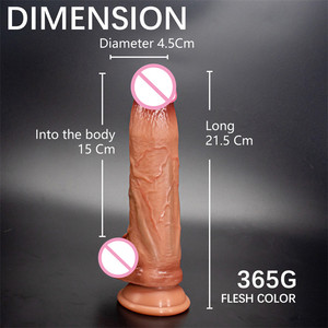 Masturbatore Femminile Pene Artificiale Dildo Realistico in <span class=keywords><strong>Silicone</strong></span> Liquido da 8 Pollici con Ventosa Giocattoli Sessuali per Donne - Product Image 6