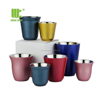 Service à café et à thé expresso de luxe moderne avec tasses en acier inoxydable Amazona Unique Group's Premium Supplies for Beer & Gifts Lid