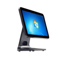 Machine de facturation windows de 15.6 pouces tout en un matériel de système de point de vente de paiement avec support en aluminium système de point de vente de restaurant