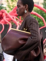 Sac à main vintage grand format avec fermoir Kiss Lock pour femme, sac à bandoulière rétro à cadre doré, élégant sac à poignée supérieure en cuir PU pour soirée et travail