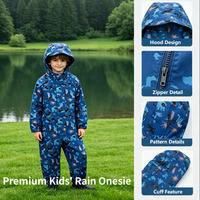 Vêtements de travail imperméables en polyester pour enfants, imperméables légers à motifs de dessins animés pour garçons et filles, pour le ski