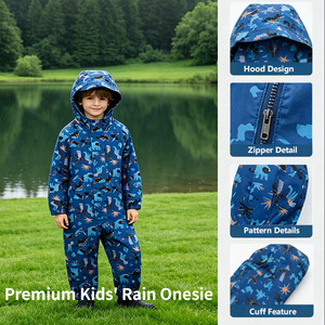<span class=keywords><strong>Ropa</strong></span> de Trabajo Impermeable para Niños, Material de Poliéster, Trajes de Lluvia Ligeros con Dibujos Animados para Niños y <span class=keywords><strong>Niñas</strong></span>, Traje de Esquí - Product Image 3