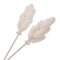 Bâtons de diffuseur de roseaux en rotin aromathérapie sans feu, décoration de salle de bains couleur primaire en forme de fleur