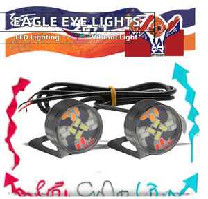 Lumière Eagle Eye pour voiture, <span class=keywords><strong>moto</strong></span>, véhicule électrique, lumière colorée, lumière clignotante pour <span class=keywords><strong>moto</strong></span> 12V, lumière de rétroviseur, lumière d'avertissement - Product Image 2